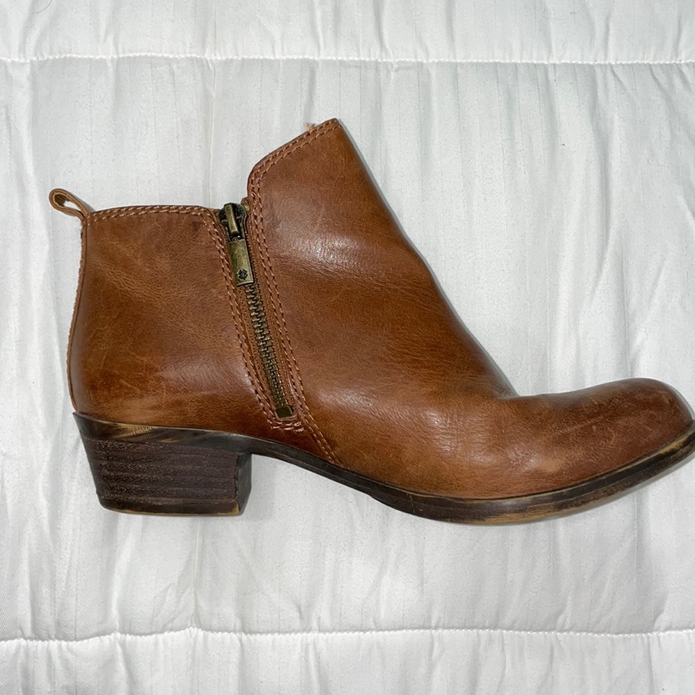 Brown lucky brand booties